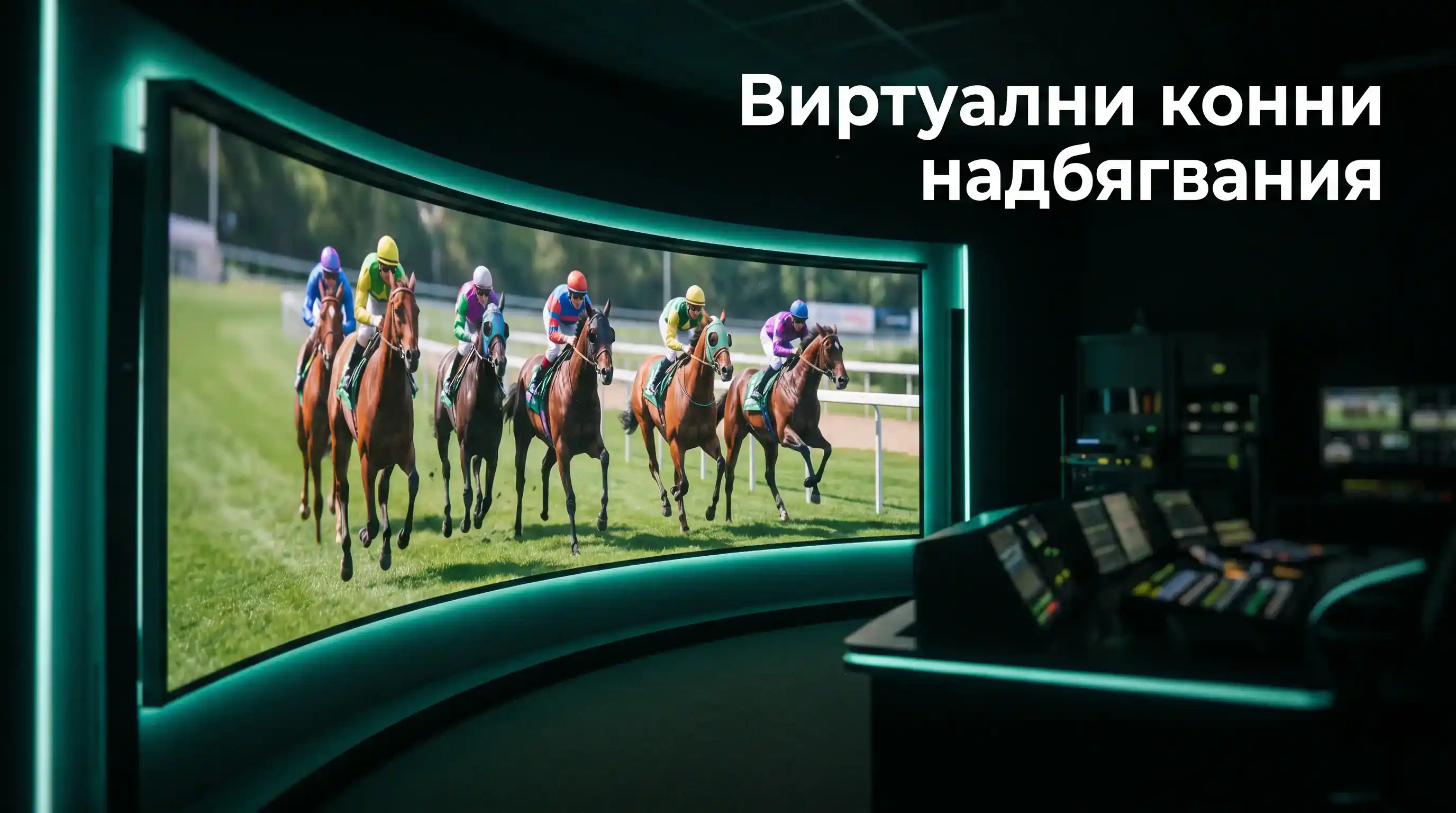 Визуализация на виртуално конно надбягване с генериран от RNG резултат и фиксирани коефициенти